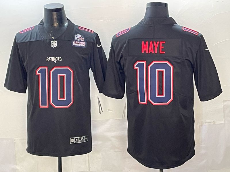 Men 2026 New England Patriots #10 Maye black Nike Limited NFL Jersey style 0023